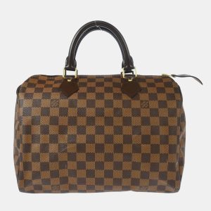 Louis Vuitton Brown Damier Ebene Speedy 30 Handbag, Satchels - Luxury Closet catalog