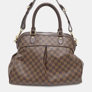 Louis Vuitton Red Damier Ebene Canvas Trevi GM Shoulder Bag, Tote Handbags - Luxury Closet catalog