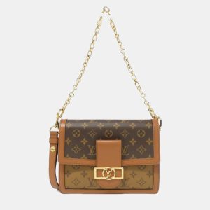 Louis Vuitton Brown Monogram Reverse Dauphine MM Shoulder Bag, Shoulder Bags - Luxury Closet catalog