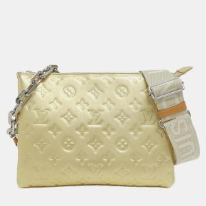 Louis Vuitton Gold Leather Monogram Coussin PM Shoulder Bag, Shoulder Bags - Luxury Closet catalog