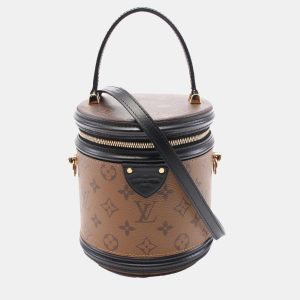Louis Vuitton Brown Black Monogram Reverse Coated Canvas Leather Cannes Handbag, Shoulder Bags - Luxury Closet catalog