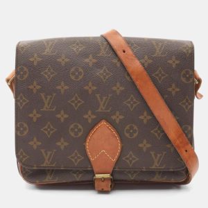 Louis Vuitton Brown Monogram Canvas Cartouchiere Shoulder Bag, Tote Handbags - Luxury Closet catalog