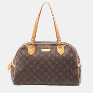 Louis Vuitton Brown Monogram Canvas Montorgueil GM Shoulder Bag, Tote Handbags - Luxury Closet catalog