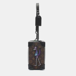 Louis Vuitton Black Brown Monogram Macassar Soft Trunk Phone Box Bag, Shoulder Bags - Luxury Closet catalog
