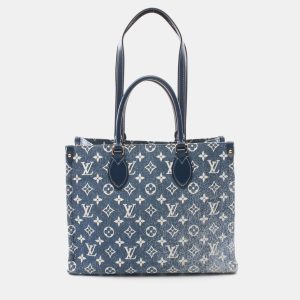 Louis Vuitton Blue/Navy Monogram Denim OnTheGo MM Tote Bag, Tote Handbags - Luxury Closet catalog