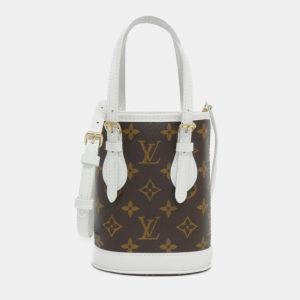 Louis Vuitton White Monogram LV Match Nano Bucket Bag, Handbags - Luxury Closet catalog