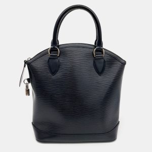 Louis Vuitton Black Leather Epi Lockit bag, Tote Handbags - Luxury Closet catalog