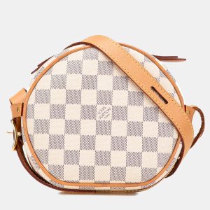 Louis Vuitton White Damier Azur Boite Chapeaux Souple PM, Shoulder Bags - Luxury Closet catalog