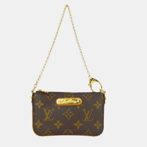 Louis Vuitton Brown Monogram Canvas Pochette Milla PM Shoulder Bag, Handbags - Luxury Closet catalog