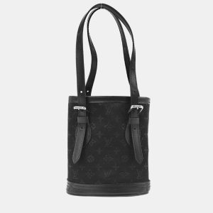 Louis Vuitton Black Monogram Satin Little Bucket Bag, Handbags - Luxury Closet catalog