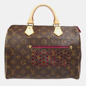 Louis Vuitton Fuchsia Monogram Perfo Speedy 30 Handbag, Satchels - Luxury Closet catalog
