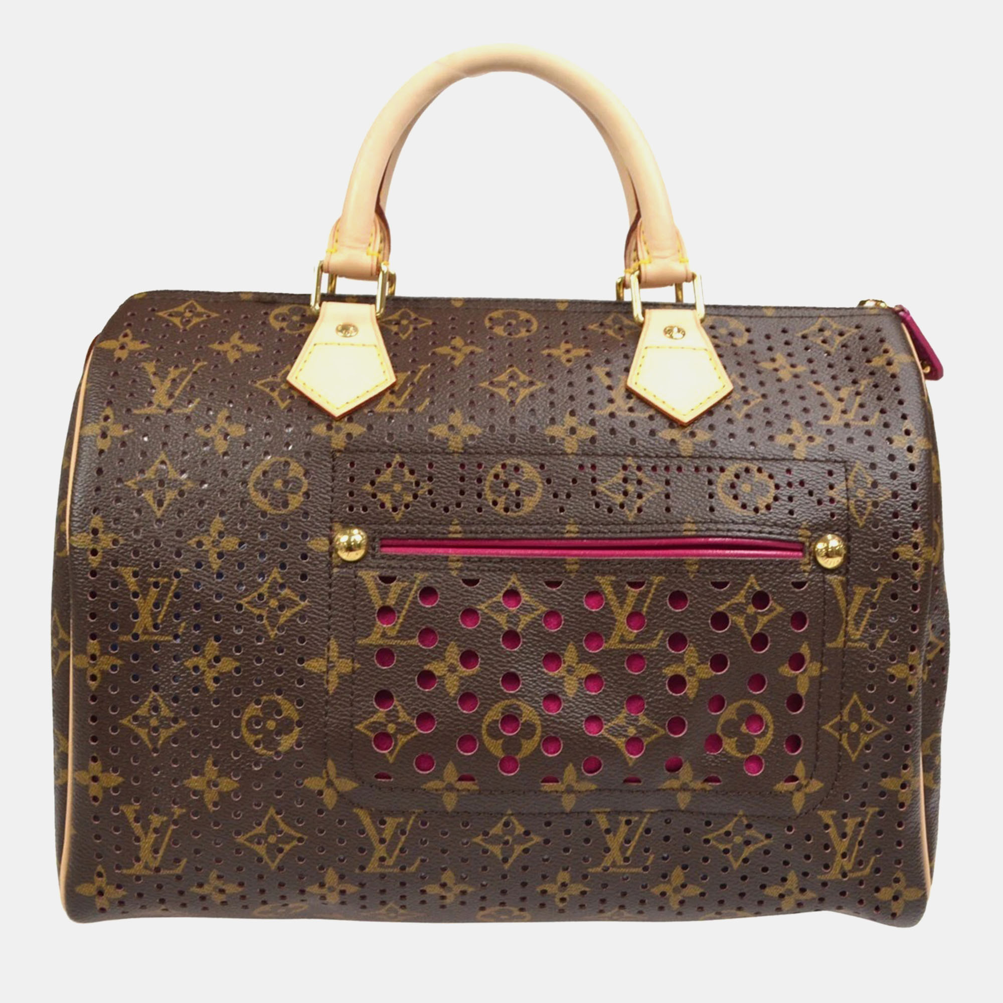 Louis Vuitton Fuchsia Monogram Perfo Speedy 30 Handbag, Satchels - Luxury Closet catalog