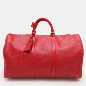 Louis Vuitton Red Epi Leather Keepall 50 Bag, Handbags - Luxury Closet catalog