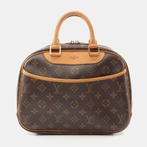 Louis Vuitton Brown Monogram Canvas Leather Trouville Handbag, Satchels - Luxury Closet catalog