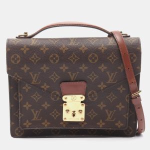Louis Vuitton Monceau 28 2Way Handbag Monogram Canvas Brown Lv, Handbags - Luxury Closet catalog