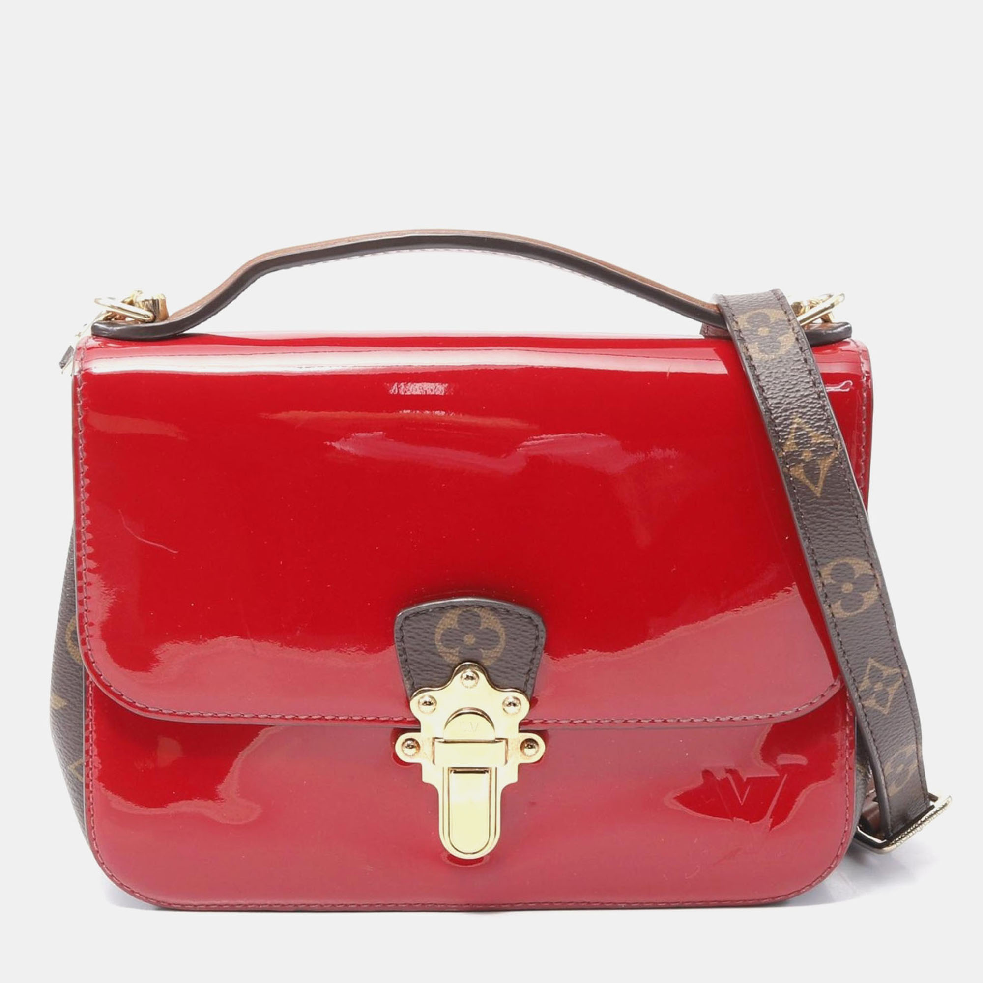 Louis Vuitton Patent Calfskin Monogram Cherrywood BB Scarlet Crossbody Bag, Handbags - Luxury Closet catalog