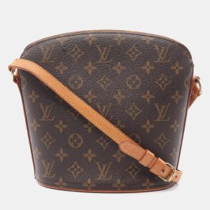 Louis Vuitton Drouot Shoulder Bag Monogram Canvas Brown Crossbody, Shoulder Bags - Luxury Closet catalog