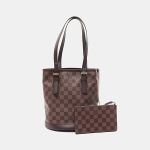 Louis Vuitton Brown Damier Ebene Canvas Marais Bucket Tote Bag, Tote Handbags - Luxury Closet catalog