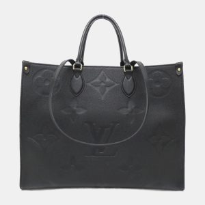 Louis Vuitton Black Monogram Empreinte Leather OnTheGo GM Tote Bag, Tote Handbags - Luxury Closet catalog