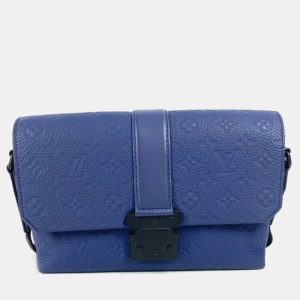 Louis Vuitton Blue Taurillon Leather Monogram S-Cape Messenger Bag, Handbags - Luxury Closet catalog