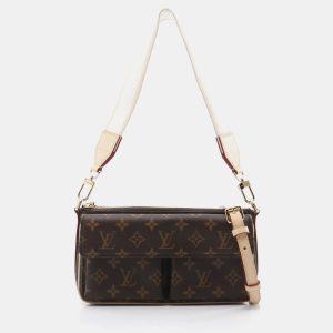 Louis Vuitton Brown Coated Canvas Vivacite Shoulder Bag, Handbags - Luxury Closet catalog