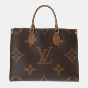 Louis Vuitton Brown Monogram Canvas Reverse OnTheGo MM Handbag, Tote Handbags - Luxury Closet catalog