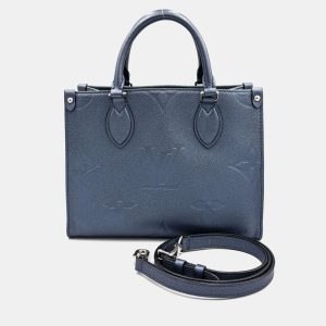 Louis Vuitton Metallic Blue Leather Monogram Empreinte OnTheGo PM Handbag, Tote Handbags - Luxury Closet catalog