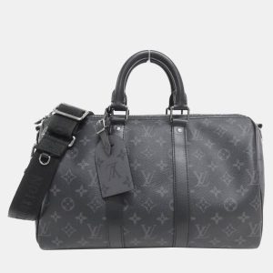 Louis Vuitton Monogram Eclipse Keepall Bandouliere 35 Boston Bag, Satchels - Luxury Closet catalog