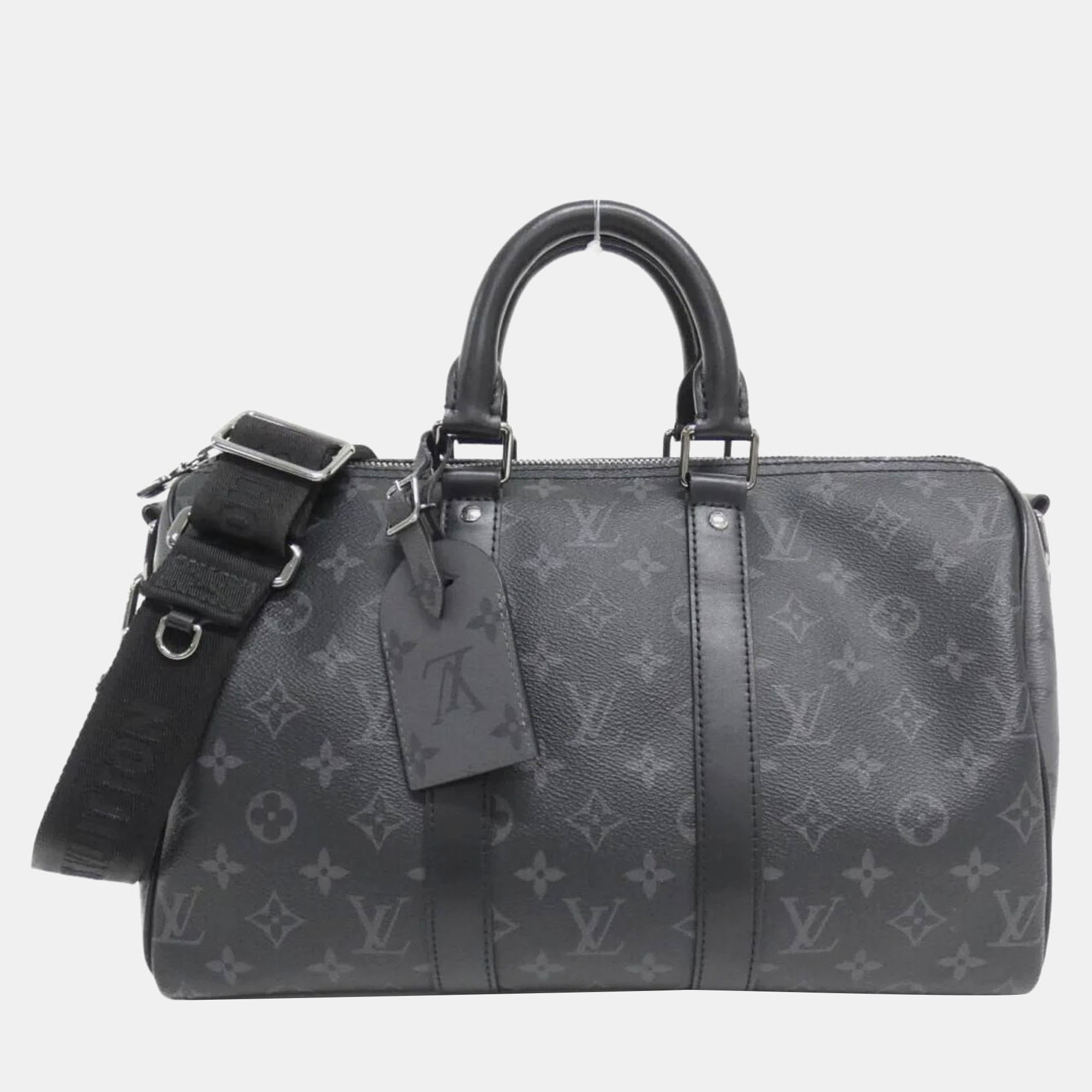 Louis Vuitton Monogram Eclipse Keepall Bandouliere 35 Boston Bag, Satchels - Luxury Closet catalog