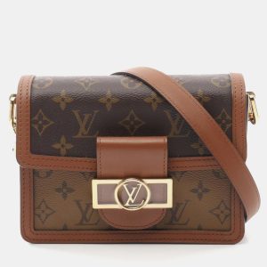 Louis Vuitton Coated Canvas Leather Monogram Reverse Dauphine Mini Shoulder Bag, Shoulder Bags - Luxury Closet catalog