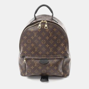 Louis Vuitton Brown Coated Canvas Leather Monogram Palm Springs Backpack, Backpacks - Luxury Closet catalog