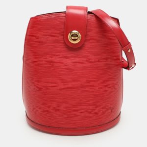 Louis Vuitton Red Epi Leather Cluny Bucket Bag, Handbags - Luxury Closet catalog