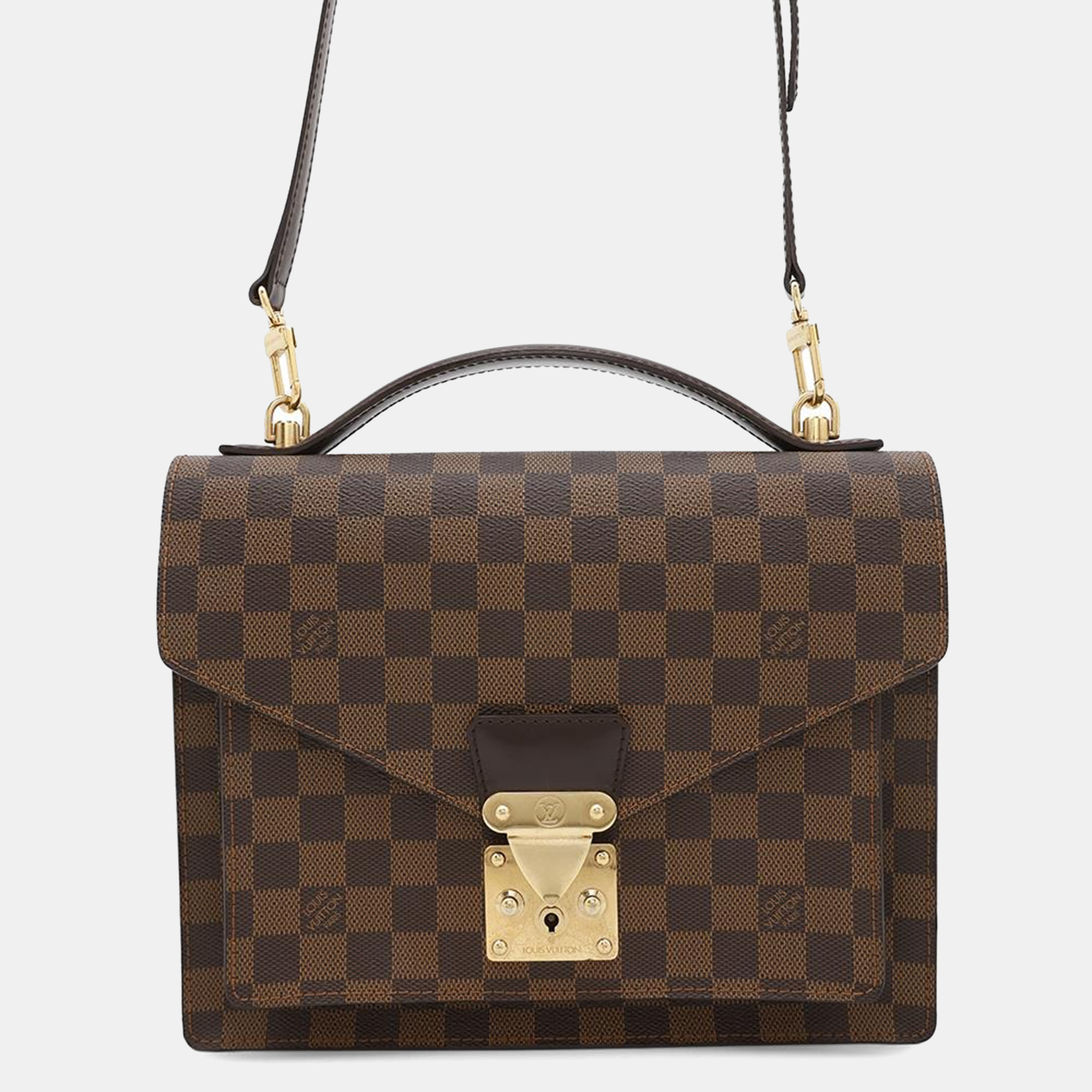 Louis Vuitton Brown Damier Ebene Canvas Monceau Handbag, Handbags - Luxury Closet catalog