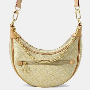 Louis Vuitton Loop Gold Monogram Laminated Jacquard Hobo Bag, Shoulder Bags - Luxury Closet catalog