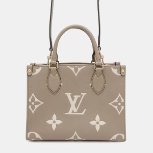 Louis Vuitton Tourterelle Monogram Empreinte Leather PM OnTheGo Tote Bag, Tote Handbags - Luxury Closet catalog