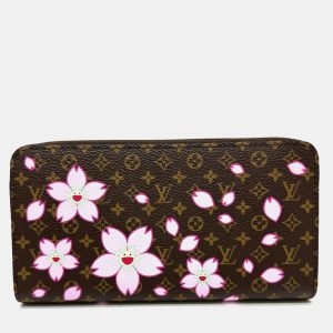 Louis Vuitton Brown Monogram Canvas Takashi Murakami Cherry Blossom Long Zippy Wallet, Wallets & Money Clips - Luxury Closet catalog