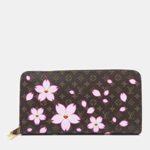 Louis Vuitton Brown Monogram Canvas Takashi Murakami Cherry Blossom Long Zippy Wallet, Wallets & Money Clips - Luxury Closet catalog