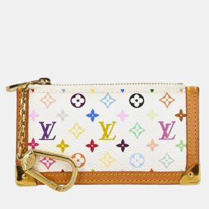 Louis Vuitton White Multicolor Monogram Pochette Cles Coin Purse, Wallets & Money Clips - Luxury Closet catalog