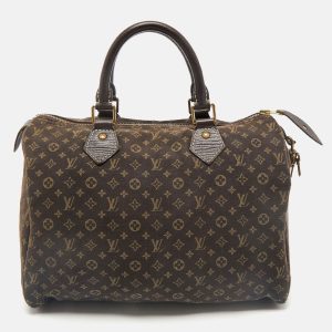 Louis Vuitton Fusain Monogram Mini Lin Canvas Speedy 30 Bag, Satchels - Luxury Closet catalog