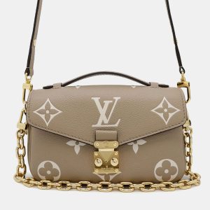 Louis Vuitton Tourterelle Monogram Empreinte Leather Pochette Metis East West Crossbody Bag, Handbags - Luxury Closet catalog