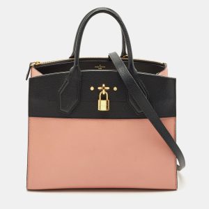 Louis Vuitton Black/Pink Leather City Steamer MM Bag, Tote Handbags - Luxury Closet catalog