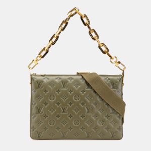Louis Vuitton Brown Monogram Embossed Puffy Lambskin Coussin MM, Satchels - Luxury Closet catalog