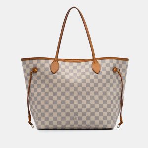Louis Vuitton White Damier Azur Neverfull MM, Tote Handbags - Luxury Closet catalog