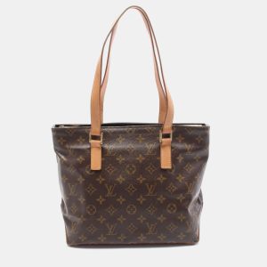 Louis Vuitton Brown Monogram Canvas Cabas Piano Shoulder Bag, Tote Handbags - Luxury Closet catalog