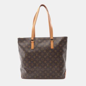 Louis Vuitton Brown Monogram Leather Cabas Mezzo Tote Bag, Tote Handbags - Luxury Closet catalog