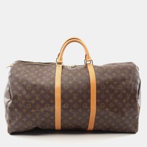 Louis Vuitton Keepall 60 Brown Monogram Canvas Boston Bag, Handbags - Luxury Closet catalog