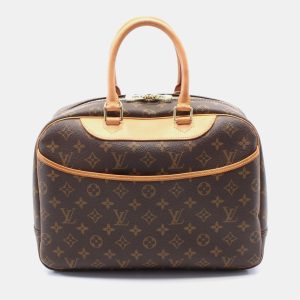 Louis Vuitton Deauville Brown Monogram Canvas Top Handle Bag, Satchels - Luxury Closet catalog