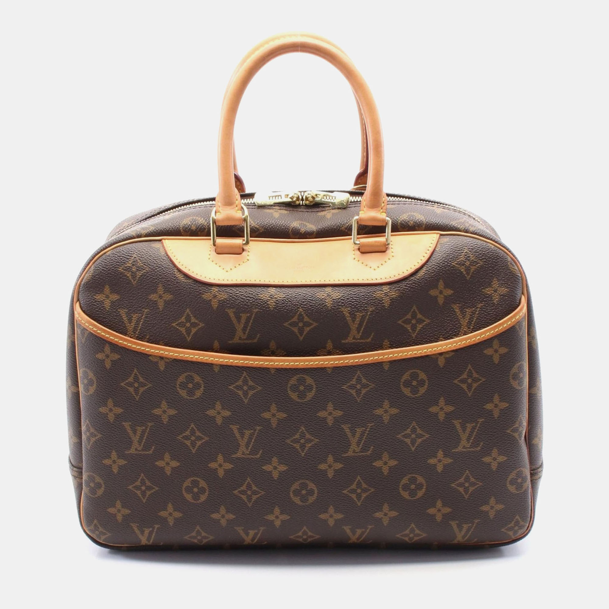 Louis Vuitton Deauville Brown Monogram Canvas Top Handle Bag, Satchels - Luxury Closet catalog
