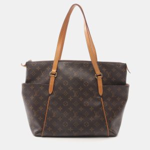 Louis Vuitton Totally MM Tote Shoulder Bag Monogram Leather Brown, Tote Handbags - Luxury Closet catalog