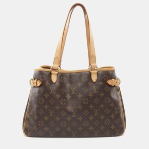 Louis Vuitton Batignolles Horizontal Brown Monogram Canvas Shoulder Bag, Tote Handbags - Luxury Closet catalog